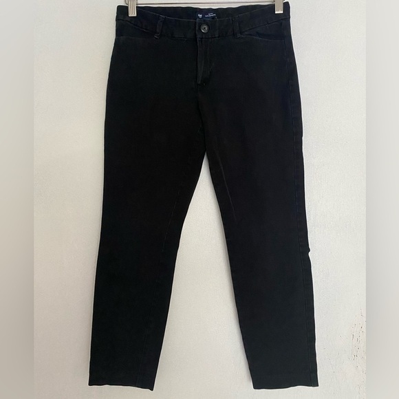 GAP SLIM CITY BLACK OFFICE PANTS SIZE 6 - Picture 1 of 5